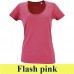 Sol's METROPOLITAN női mély kivágású környakú 150 g-os póló SO02079 flash pink